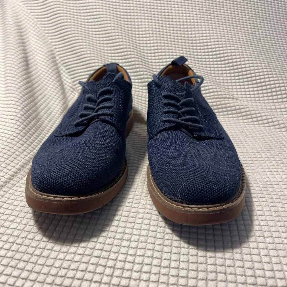 G.H. Bass Bucs Originals Shoes Mens 10M Navy Blue Knit Textile Oxfords BAX2B921